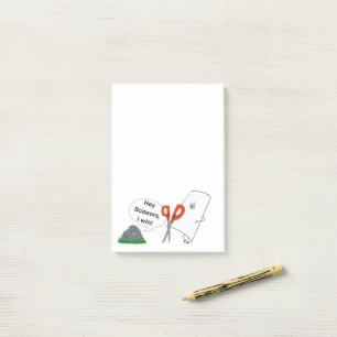 Notas Post-it® Rock, papel, tijeras