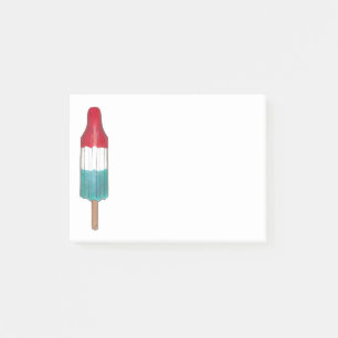 Notas Post-it® Rocket Patriótico Rojo Pop Popsicle Julio 4