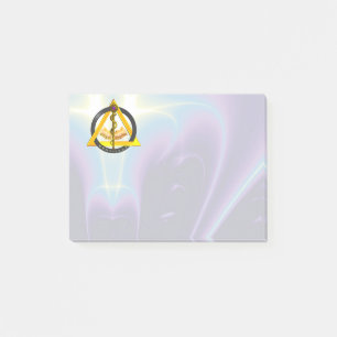 Notas Post-it® ROD DE DENTISTRE ASCLEPIUS DENTISTRY SYMBOL Blue