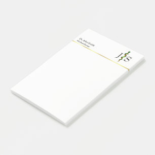 Notas Post-it® Rod de oro vegetal verde de Asclepius Medical