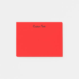 Notas Post-it® Rojo de encargo