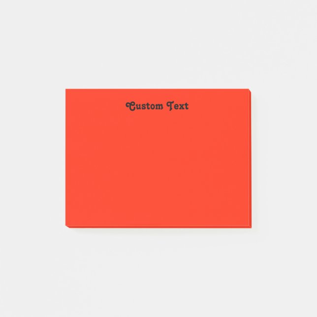 Notas Post-it® Rojo de encargo/naranja (Anverso)