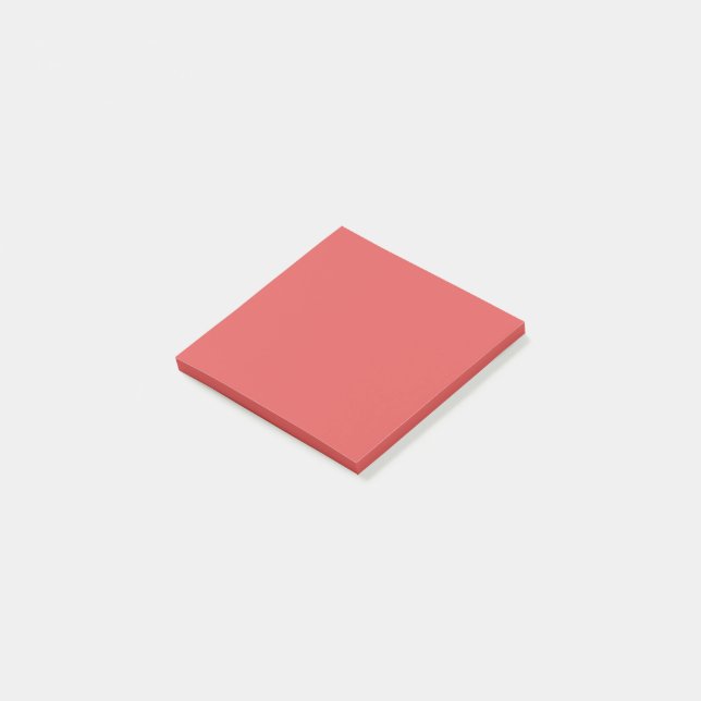 Notas Post-it® Rojo de flamenco (En perspectiva)