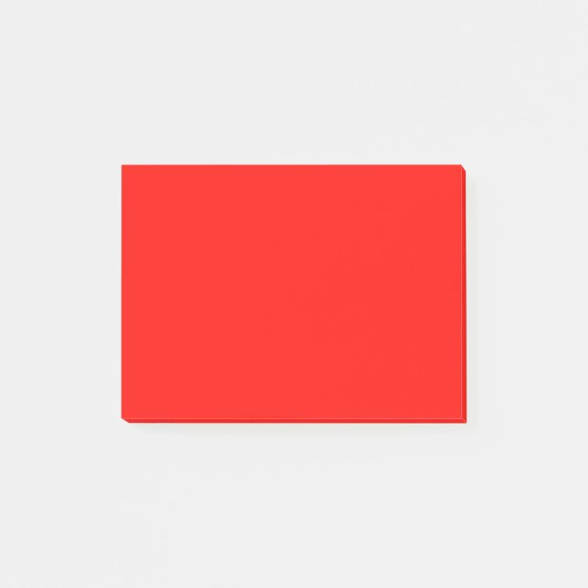 Notas Post-it® Rojo de manzana dulce (Anverso)