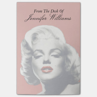 Notas Post-it® Rojo en los labios rojos Marilyn
