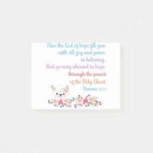 Notas Post-it® Romanos 15 Biblia Verse Design