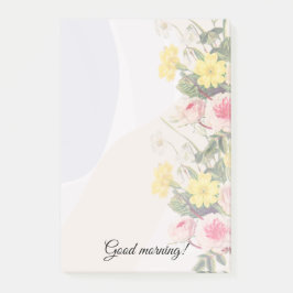 Notas Post-it® Romantic cottage flowers wallpaper