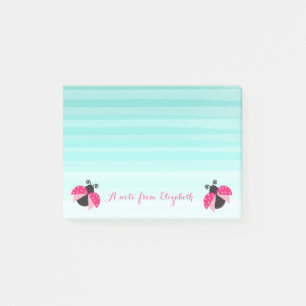 Notas Post-it® Romántico Adorable Encantador Elegante, Rayado, M