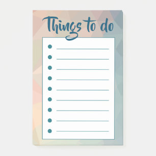 Notas Post-it® Romántico romántico moderno lista de cosas por hac