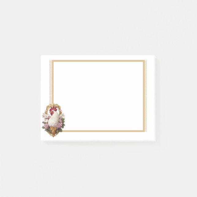 Notas Post-it® Rooster Heraldic Crest (Anverso)