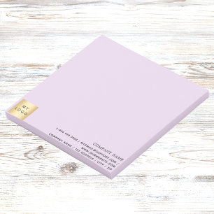 Notas Post-it® Ropa de lavanda del logo comercial púrpura