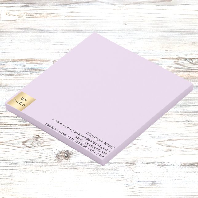 Notas Post-it® Ropa de lavanda del logo comercial púrpura (Subido por el creador)