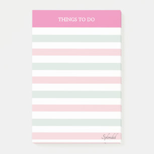 Notas Post-it® Ropa y Pastel de cosas rayadas para hacer no post-
