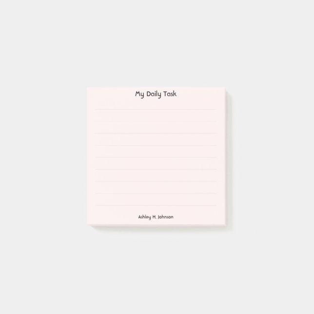 Notas Post-it® Rosa (Anverso)