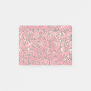 Notas Post-it® Rosa Art Nouveau Rennie Macintosh Graphic