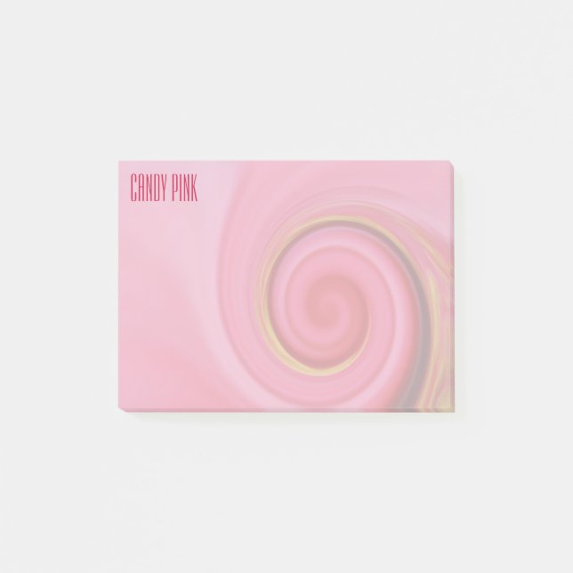 Notas Post-it® rosa caramelo  (Anverso)