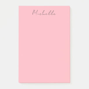 Notas Post-it® Rosa Claro Profesional Escritura Única Clásica