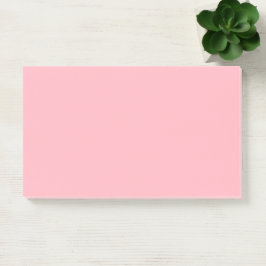 Notas Post-it® Rosa Claro Simple 10" x 6"