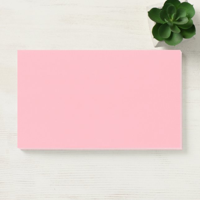 Notas Post-it® Rosa Claro Simple 10" x 6" (Oficina)