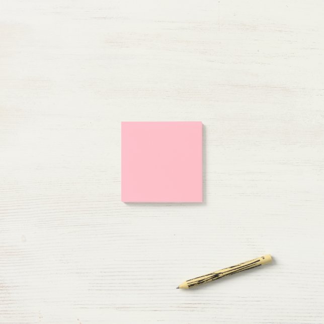 Notas Post-it® Rosa Claro Simple 3" x 3" (Escritorio)
