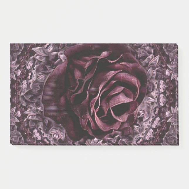 Notas Post-it® Rosa Mandala (Anverso)