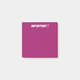 Notas Post-it® Rosa Oscuro