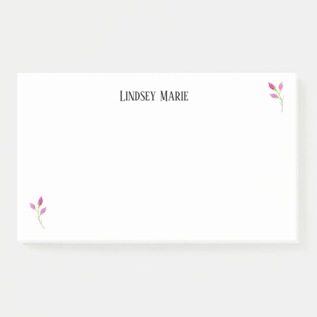 Notas post-it ROSA PERSONALIZADAS (Anverso)