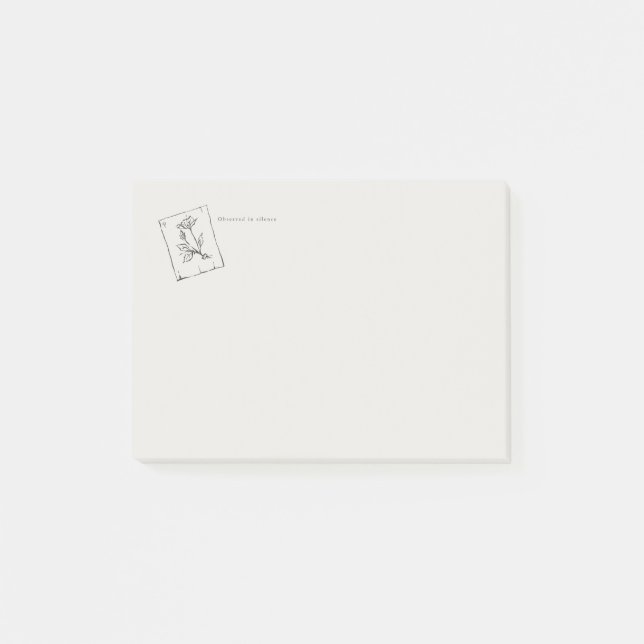 Notas Post-it® Rosa Prensada - Correspondencia Regencia (Anverso)