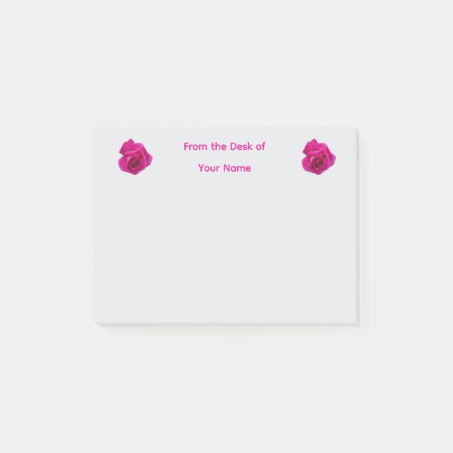 Notas Post-it® Rosa Rosa #5 (Anverso)