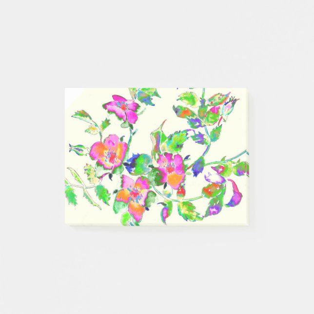 Notas Post-it® Rosa rosa vintage (Anverso)