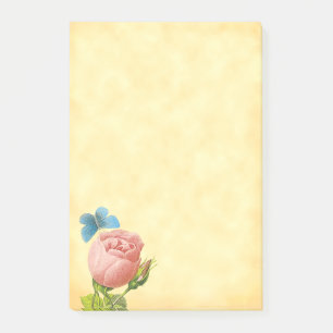 Notas Post-it® Rosa rosada y polilla azul rusas