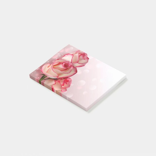 Notas Post-it® Rosa Rosado (En perspectiva)