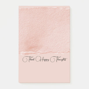 Notas Post-it® Rosa Rubor Piensa Pensamientos Felices