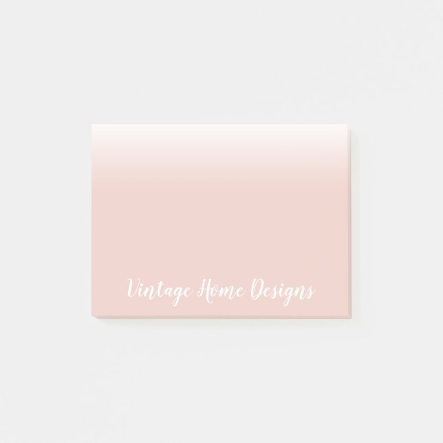 Notas Post-it® Rosa suave y Ombre blanco (Anverso)
