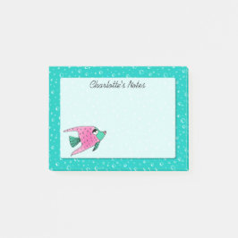 Notas Post-it® Rosa tropical y trullo de los pescados