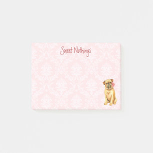 Notas Post-it® Rosa Valentine Brussels Griffon