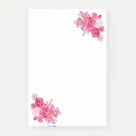 Notas Post-it® Rosas de Bouquet Flores