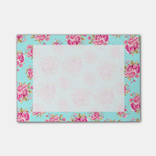 Notas Post-it® Rosas florales elegantes lamentables