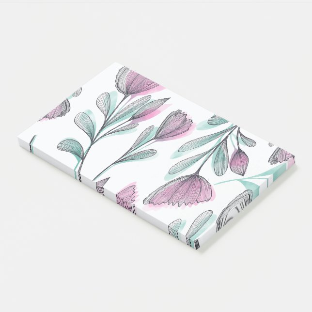 Notas Post-it® Rosas morados (En perspectiva)