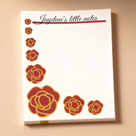 Notas Post-it® Rosas Rojas Y Doradas