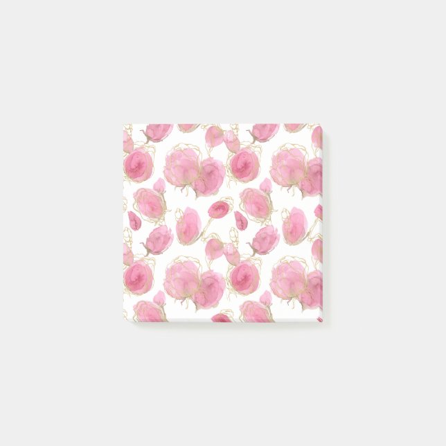 Notas Post-it® Rosas rosadas (Anverso)