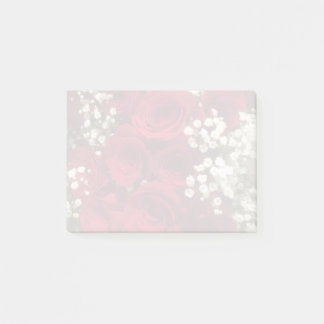 Notas Post-it® Roses and Baby's Breath Post-It notes