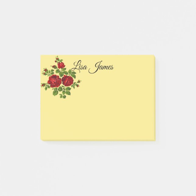 Notas Post-it® Roses rojos Post-it-Notes (Anverso)