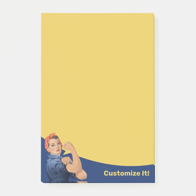 Notas Post-it® Rosie the Riveter Post-it Notes (Anverso)