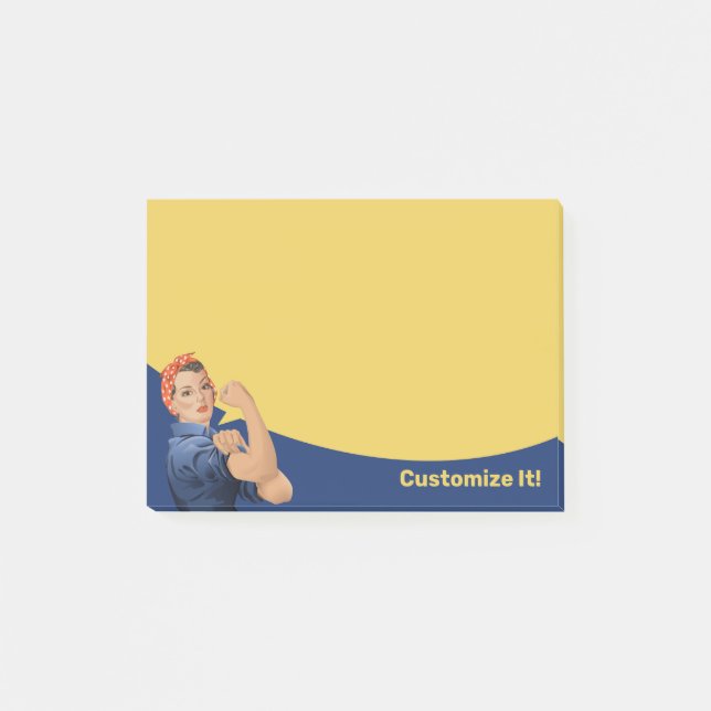 Notas Post-it® Rosie the Riveter Post-it Notes (Anverso)