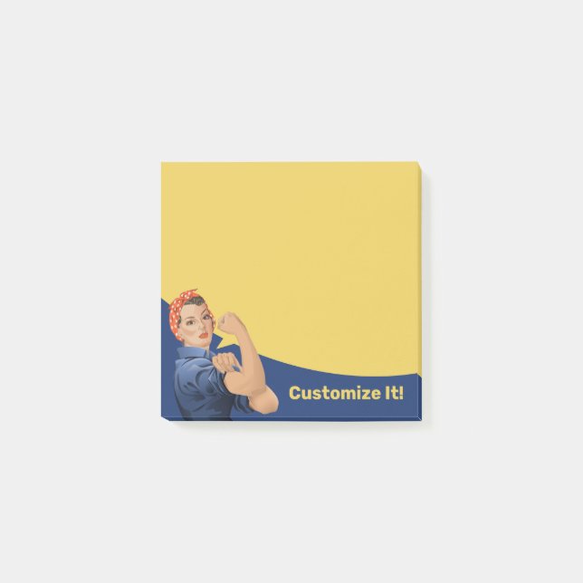 Notas Post-it® Rosie the Riveter Post-it Notes (Anverso)