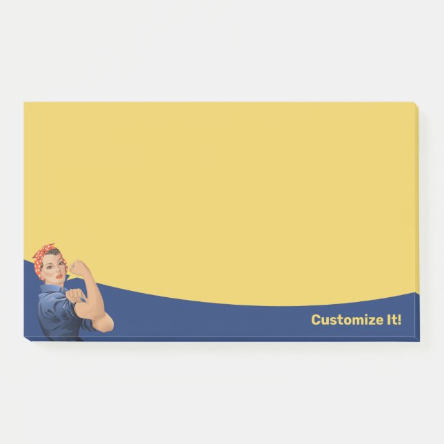 Notas Post-it® Rosie the Riveter Post-it Notes (Anverso)