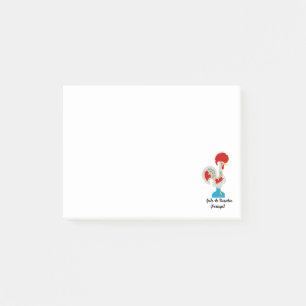 Notas Post-it® Rostro portugués de Barcelos en blanco