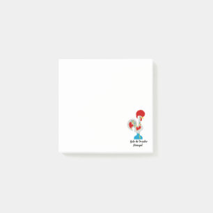 Notas Post-it® Rostro portugués de Barcelos en blanco