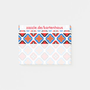 Notas Post-it® Rote blau mit Adresse